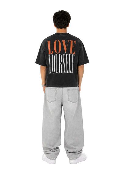 Monochrome Love Dose Tee - Vintage Black