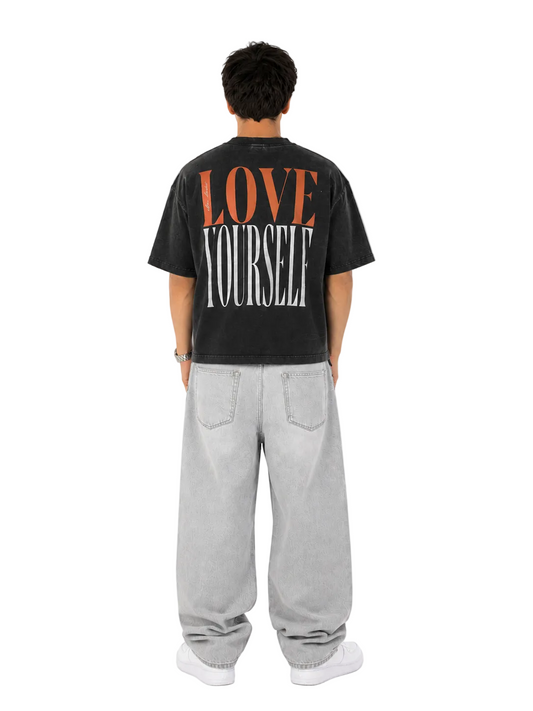 Monochrome Love Dose Tee - Vintage Black