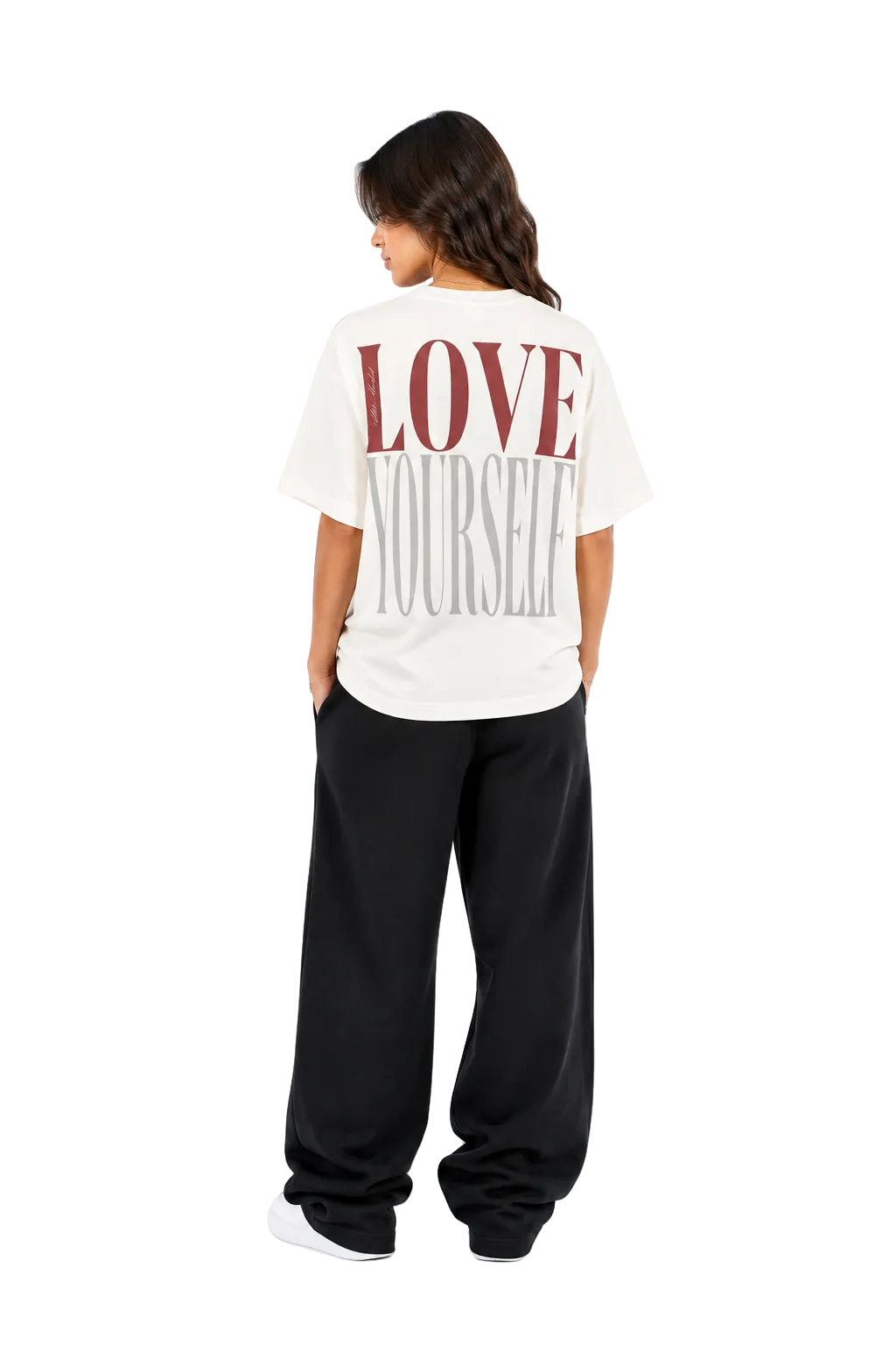 Monochrome Love Dose Tee - Vintage White